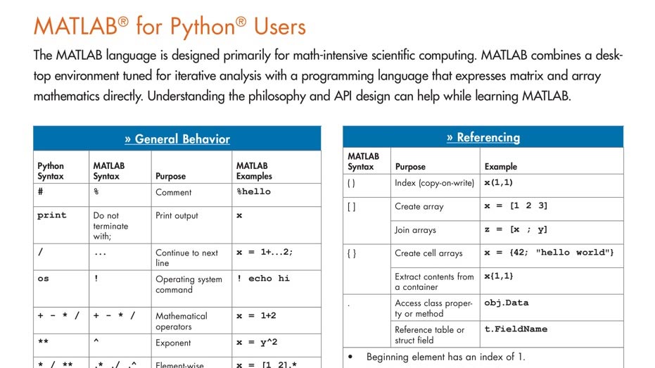 MATLAB 및 Python 사용 관련 자료 - MATLAB & Simulink