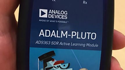 ADALM-PLUTO Radio Support from Communications Toolbox의 모바일 화면.