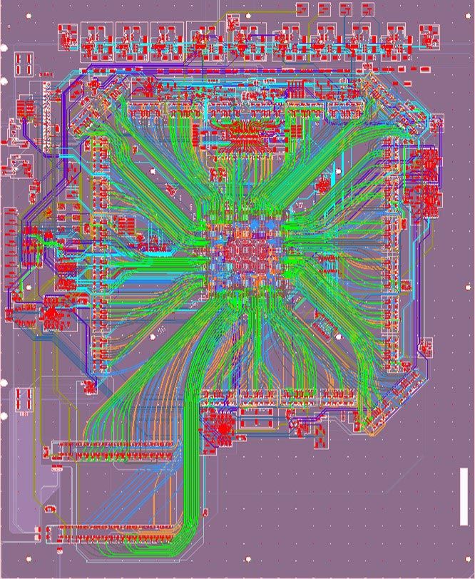 An example printed circuit board in Signal Integrity Toolbox’s Signal Integrity Viewer app for post-layout verification.