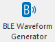 Icon to configure wireless waveform generator for Bluetooth low energy waveform generation.