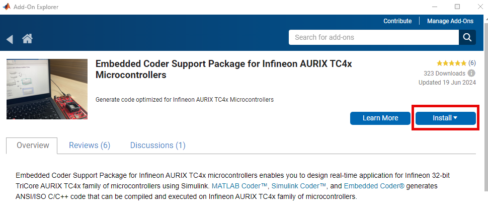 Insatll Infineon Aurix TC4x spkg