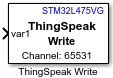 ThingSpeak Write block