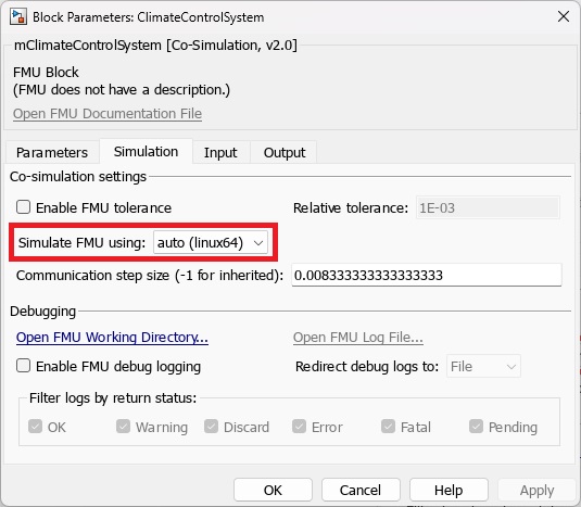 Cross-Platform FMU Simulation for Vehicle Electrical and Climate Control Systems