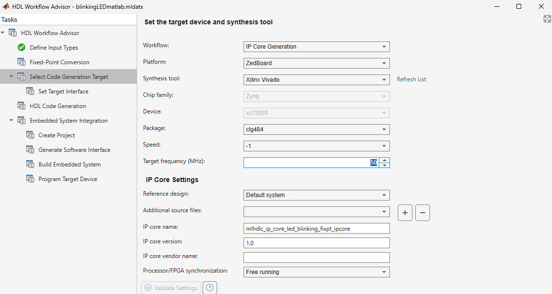Get Started with IP Core Generation from MATLAB Function