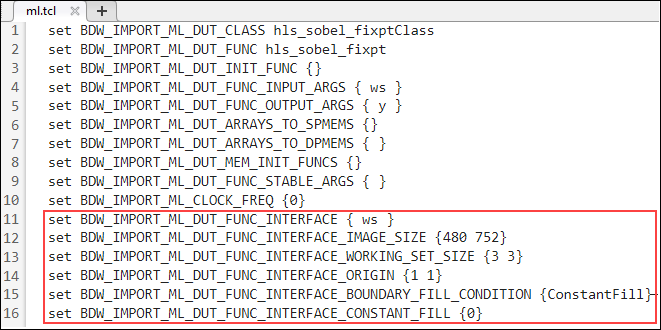 Create a Line Buffer Interface for SystemC Code Generation