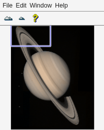 Figure Overview (Saturn) contains an axes object and other objects of type uipanel, uitoolbar, uimenu. The hidden axes object contains 8 objects of type line, patch, image.