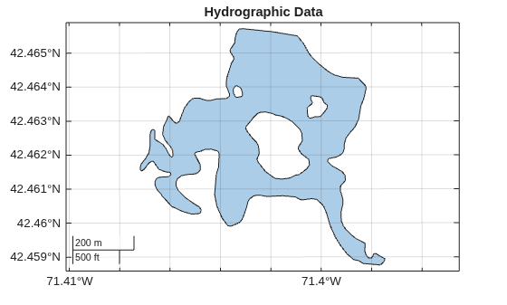 Figure contains an axes object with type mapaxes. The mapaxes object contains an object of type polygon.