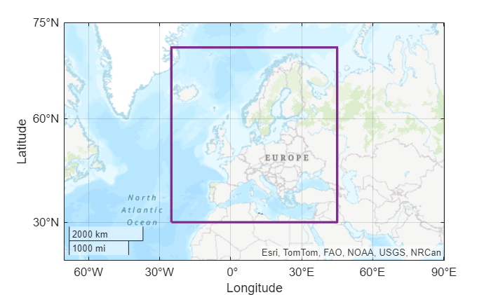 Figure contains an axes object with type geoaxes. The geoaxes object contains an object of type polygon.