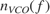 $n_{VCO} (f)$