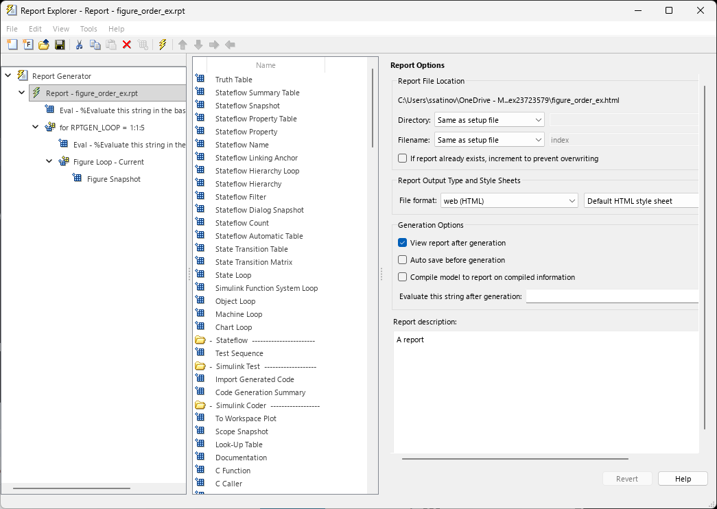 Add Figures to Report Based on Creation Order
