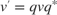 $v' = qvq^{*}$