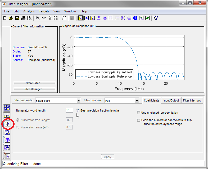 filter designs in minutes with filter designer