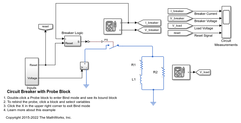 Circuit Breaker with Probe Block