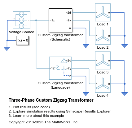 Three-Phase Custom Zigzag Transformer