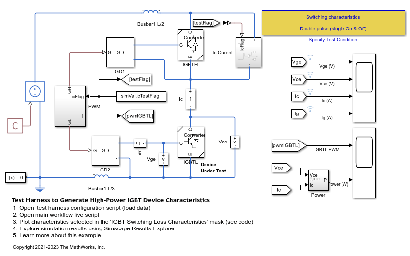 Test Harness to Generate High-Power IGBT Device Characteristics