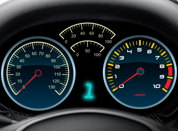 Create a Realistic Dashboard Using the Circular Gauge Block