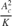 $\frac{A_c^2}{K}$