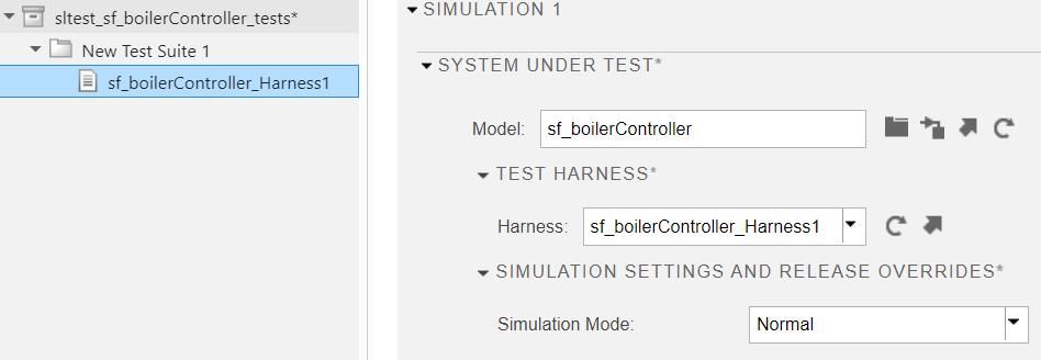 Simulation one with Simulation mode set to normal