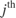 $j^\mathrm{th}$