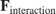 $\mathbf{F}_\mathrm{interaction}$