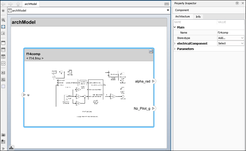 Use FMU Components with Architectural Data in Architecture Models