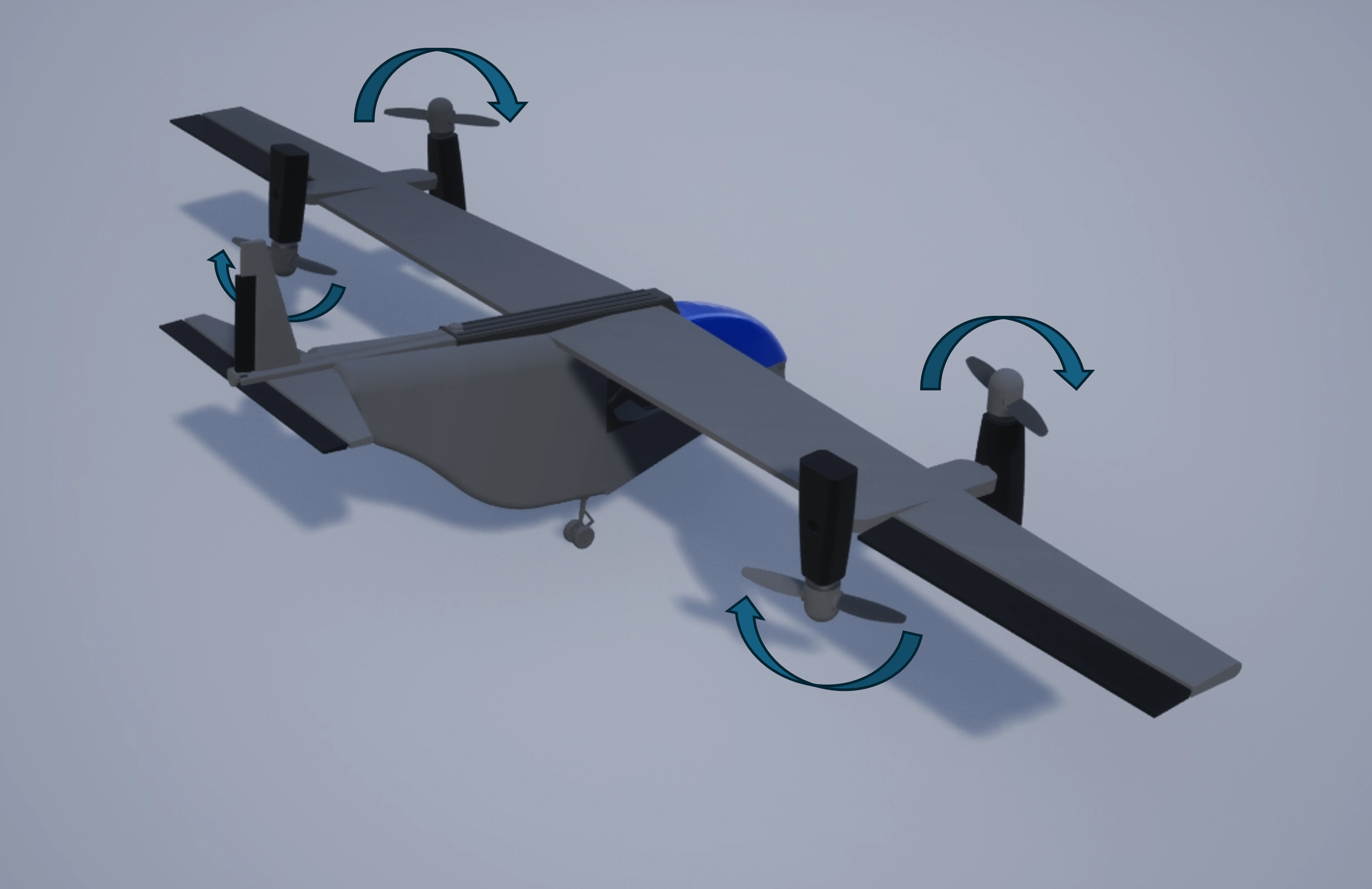 Alternate VTOL UAV configuration
