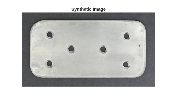 Figure contains an axes object. The hidden axes object with title Synthetic Image contains an object of type image.