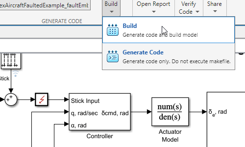 결함 내장 모델로부터 코드 생성
