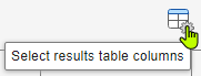 Select the columns that appear in the results table.
