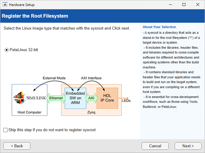 Register the Root Filesystem
