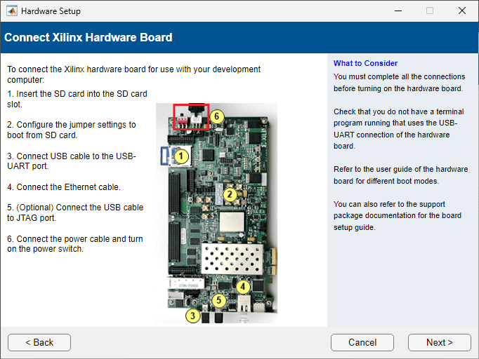 Connection for Hardware Boards