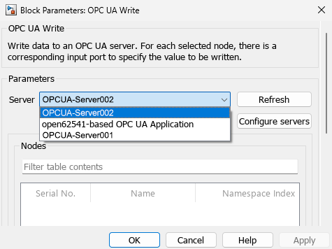 OPC UA Block Masks