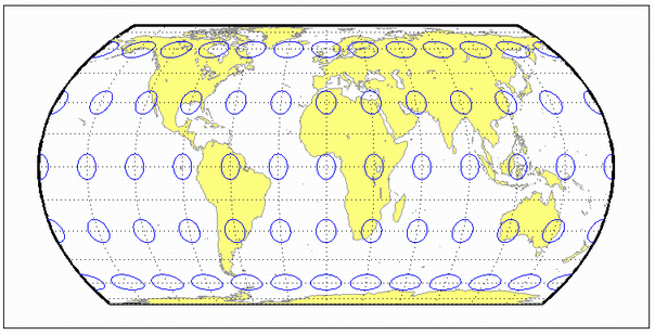 World map using Hatano asymmetrical equal-area projection