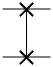 Symbol of swap gate