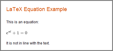 Published document with text and a formatted equation on its own line