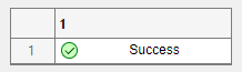 Table cell with centered text and a green check mark icon on the far left side of the cell