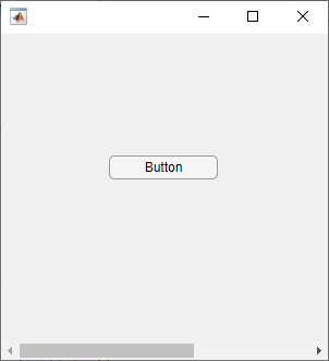 UI figure window with a button and a horizontal scroll bar. The scroll bar is scrolled all the way to the left.