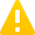 Triangular yellow icon with an exclamation point