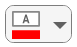 Color picker with a capital A icon above a red rectangle