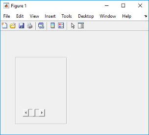 Figure window with a panel that contains a slider