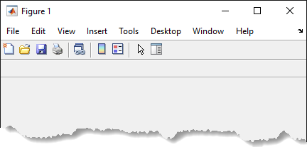 Figure that displays the default toolbar and another empty toolbar below it.