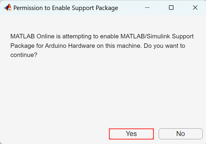 Enable support package on computer