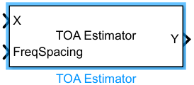 Time-of-arrival estimator block icon