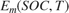 $E_m(SOC,T)$