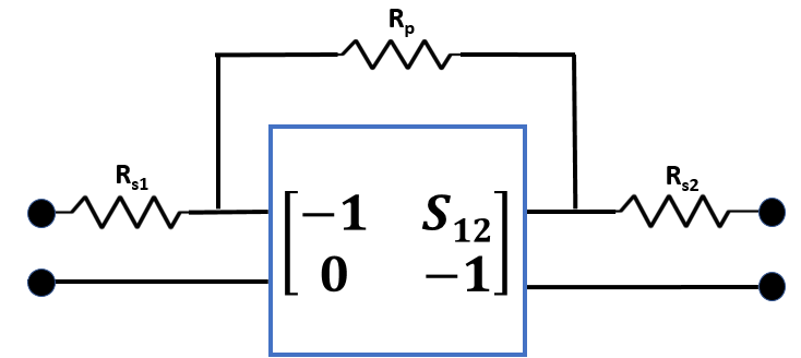 Large resistance connected parallel to the network and small resistances are in series connected at the beginning and after the network