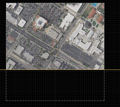 Aerial imagery placed in top portion of the World Settings region