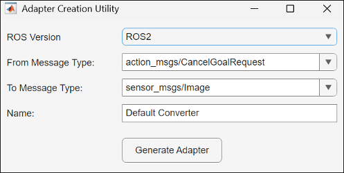Create message adapter to visualize custom message in ROS Data Analyzer app