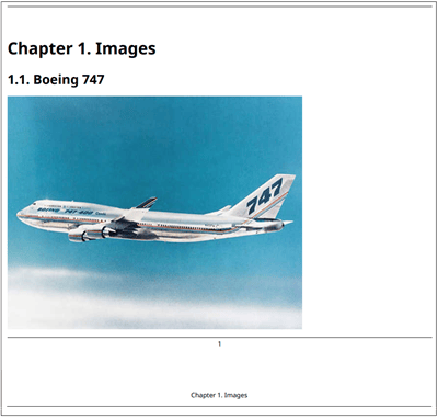 Chapter one with a picture of a Boeing 747.
