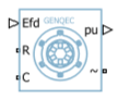 Load Angle Synchronous Machine Synchronous Machine GENQEC - GENQEC synchronous generator model - MATLAB