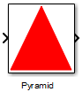 Simulink block showing a red triangle on the block icon
